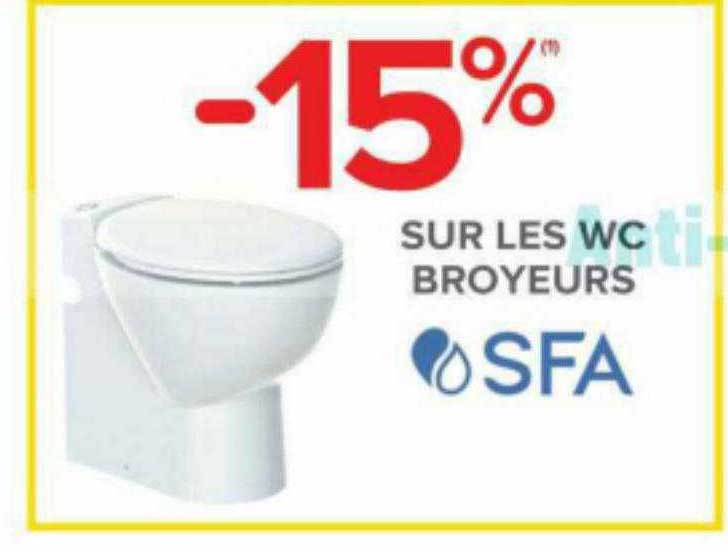 les wc broyeurs sfa