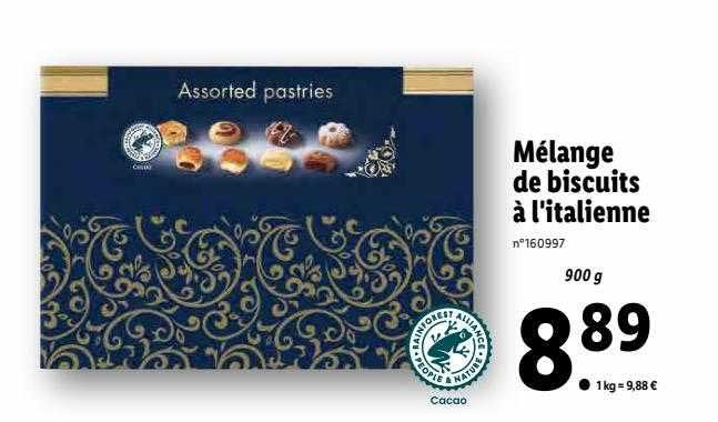 mélange de biscuits à l'italienne