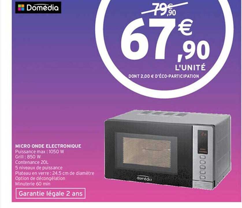 micro onde électronique domédia