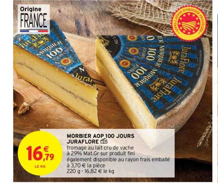 morbier aop 100 jours juraflore