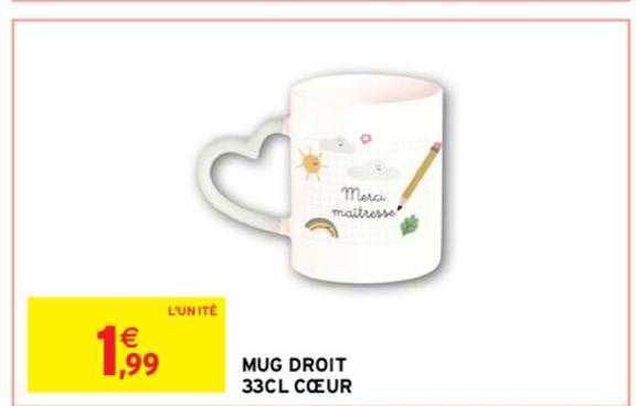 mug droit 33cl cœur