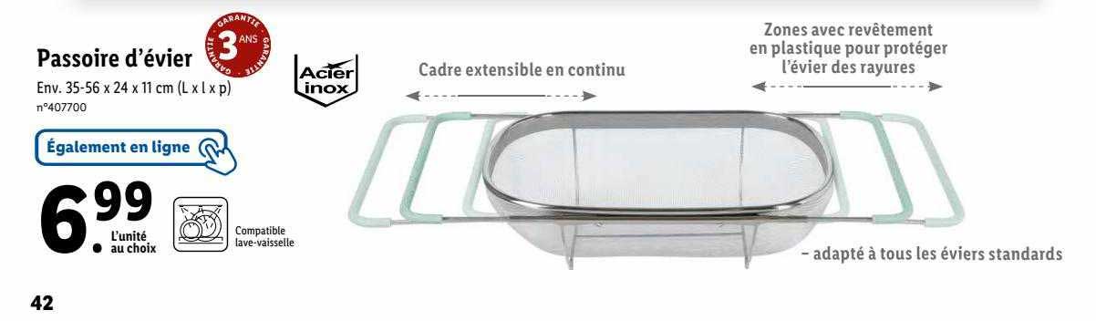 passoire d'évier