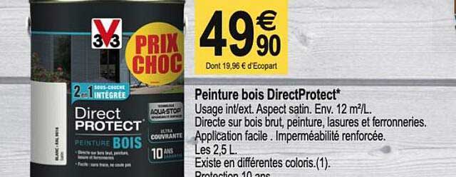 peinture bois direct protect v33