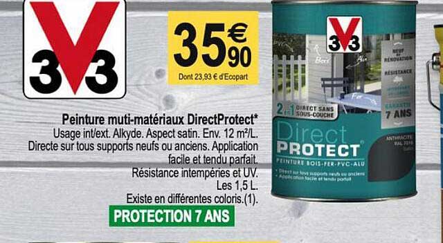 peinture multi-matériaux direct protect v33