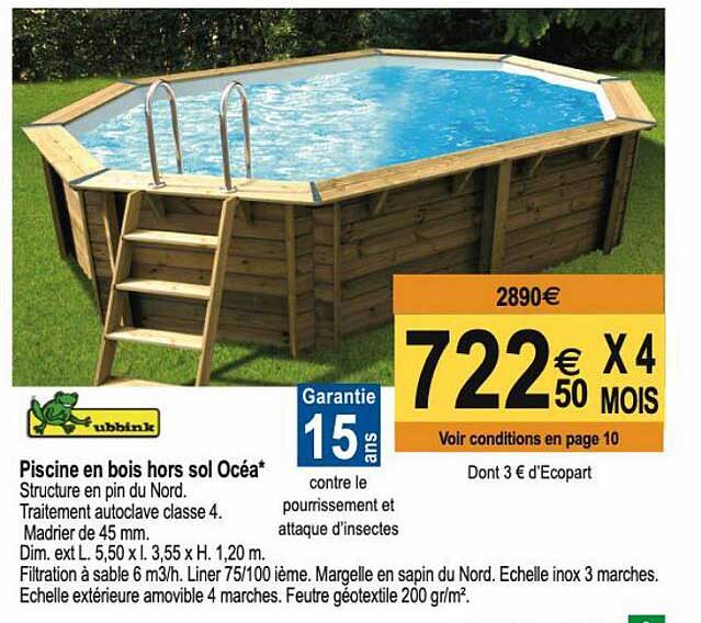 piscine en bois hors sol océa