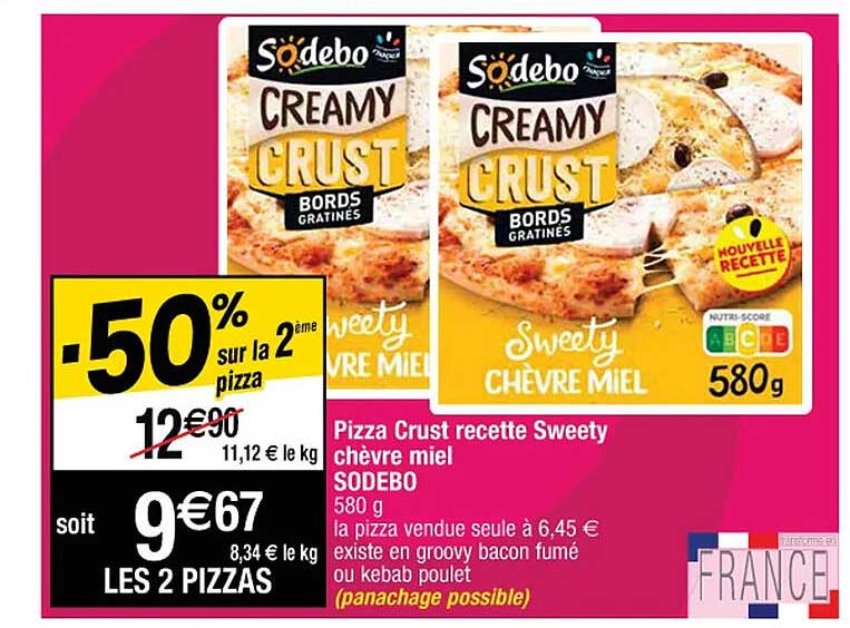 pizza crust recette sweety chèvre miel sodebo
