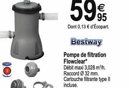 pompe de filtration flowclear bestway