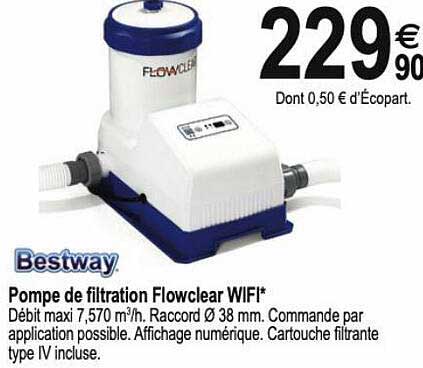 pompe de filtration flowclear wifi bestway