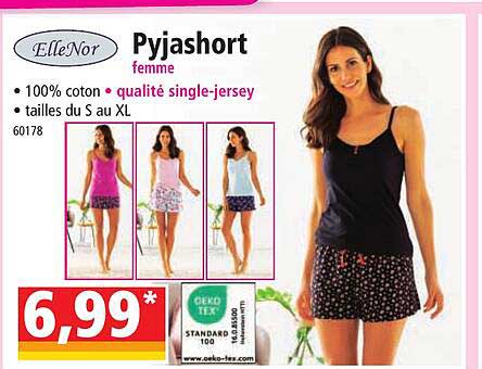 Pyjashort Femme ElleNor