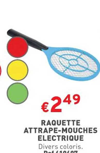 raquette attrape-mouches électrique