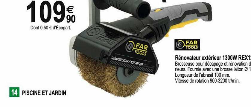 rénovateur extérieur 1300w far tools