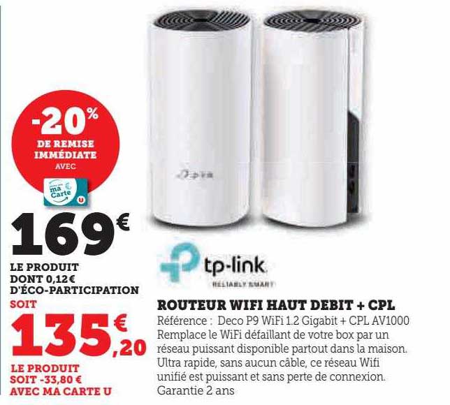 routeur wifi haut debit + cpl tp-link