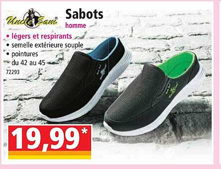 sabots homme uncle sam