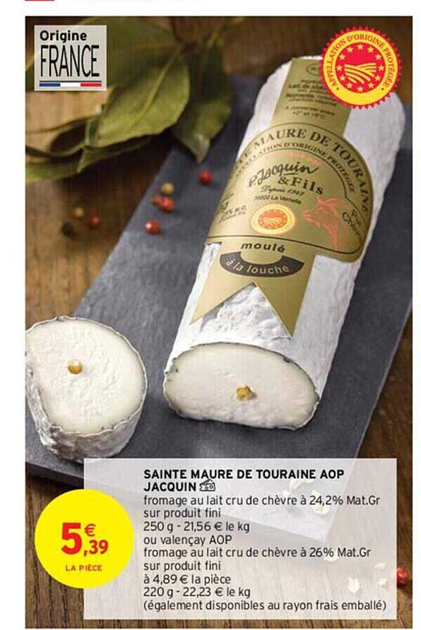 sainte maure de touraine aop jacquin