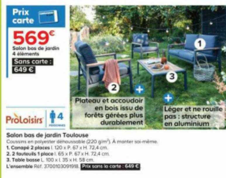 salon bas de jardin toulouse proloisirs