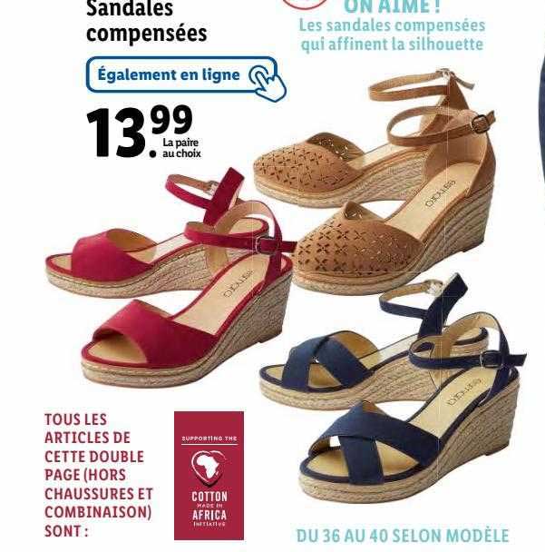 Sandales Compensées