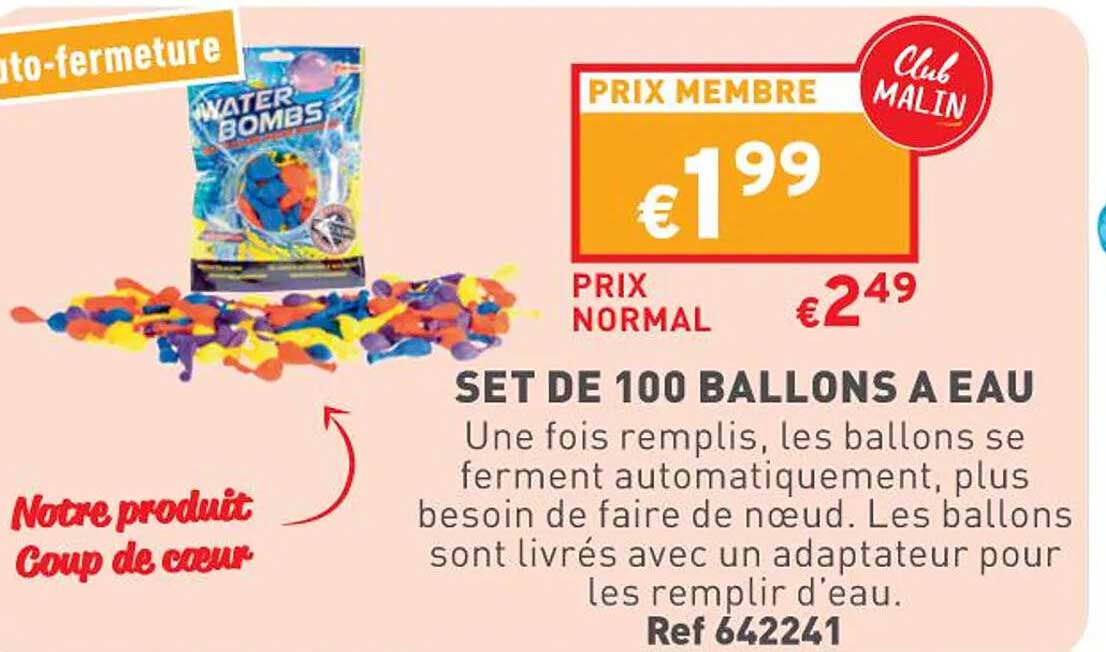 Set De 100 Ballons à Eau