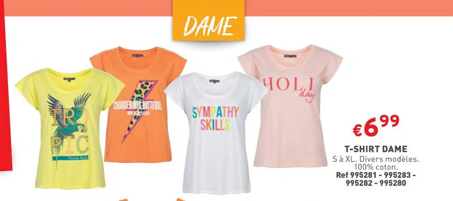 t-shirt dame