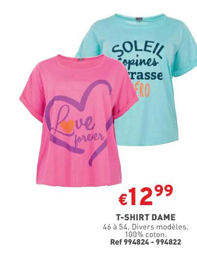 t-shirt dame