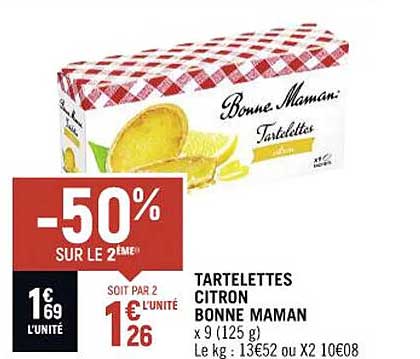 tartelettes citron bonne maman