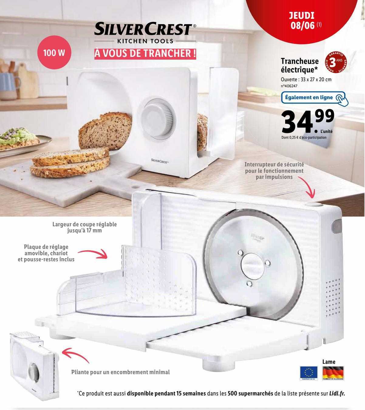 Trancheuse électrique Silvercrest