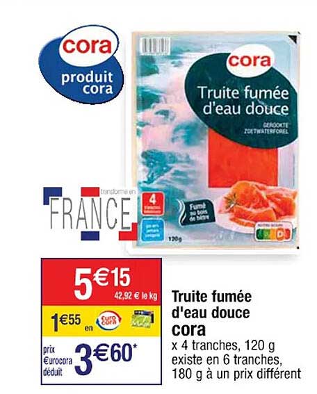 Truite Fumée D'eau Douce Cora