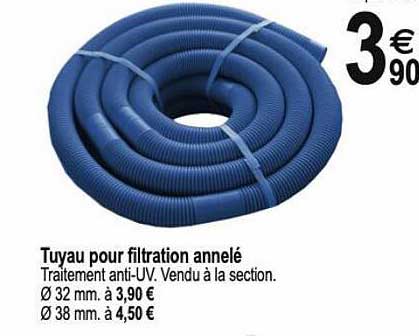 tuyau pour filtration annelé