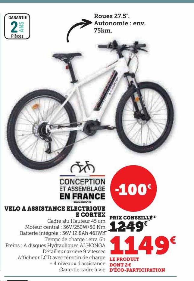 vélo à assistance électrique e cortex