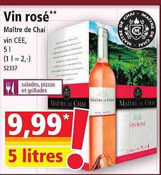 vin rosé maître de chai