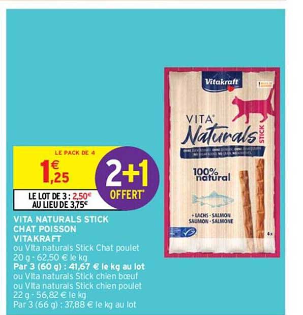 Vita Naturals Stick Chat Poisson Vitakraft
