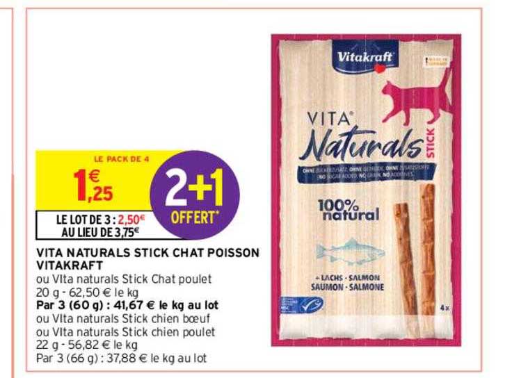 Vita Naturals Stick Chat Poisson Vitakraft