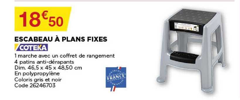 escabeau à plans fixes coteka