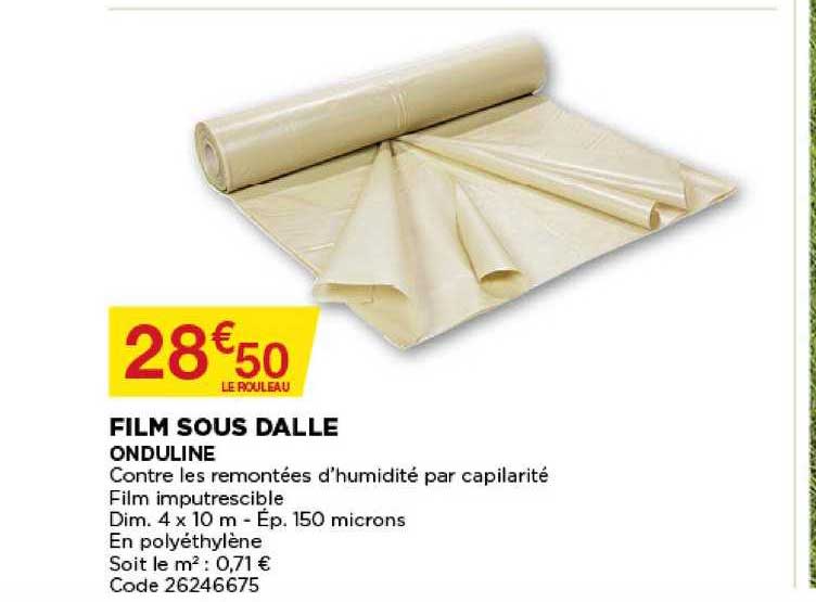 film sous dalle onduline
