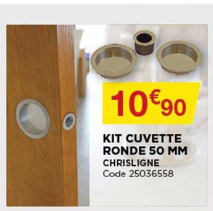 kit cuvette ronde 50 mm