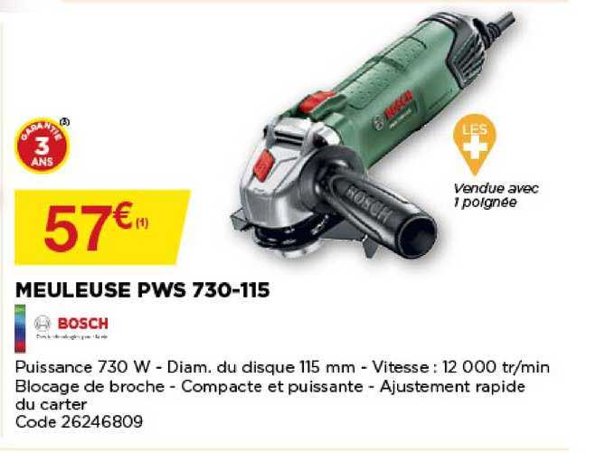Meuleuse Pws 730 115 Bosch