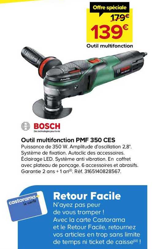 outil multifonction pmf 350 ces bosch
