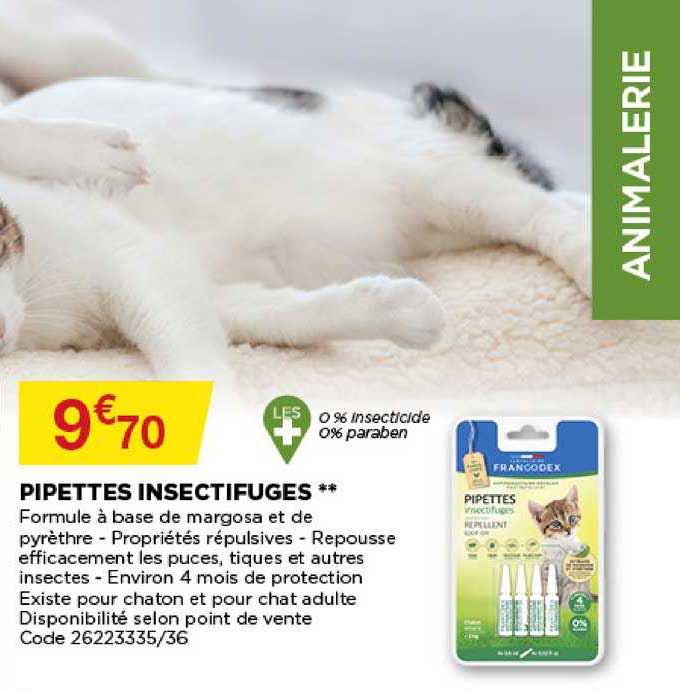 pipettes insectifuges