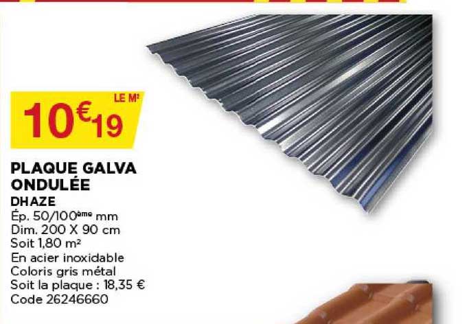 Plaque Galva Ondulée Dhaze