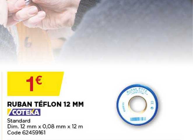 ruban téflon 12 mm coteka