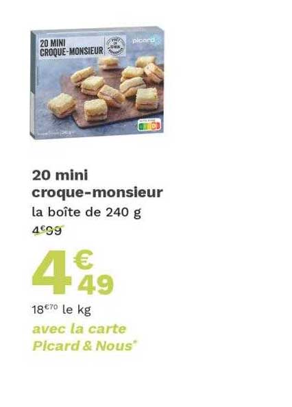20 mini croque-monsieur