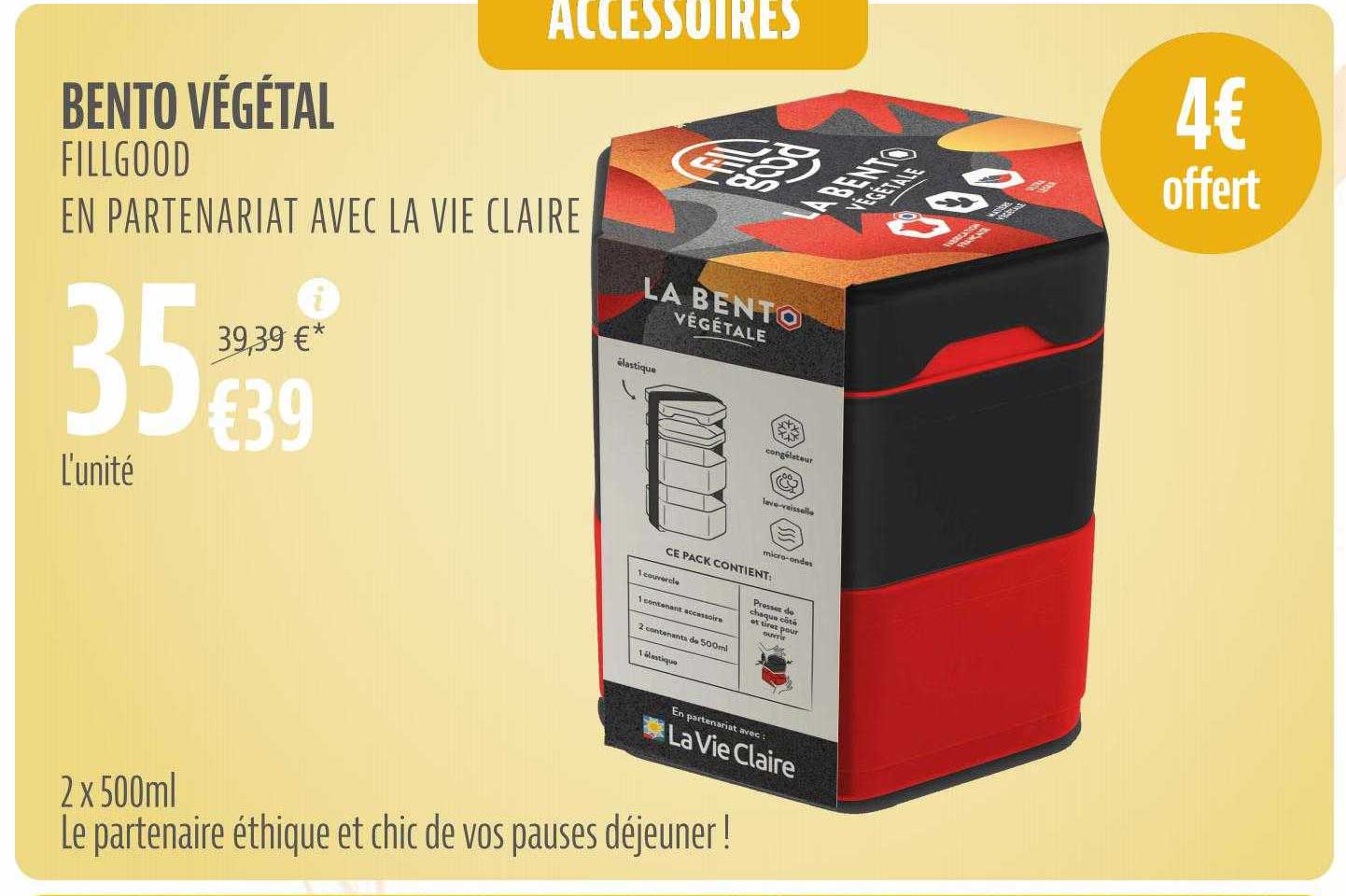 bento végétal fillgood en partenariat avec la la vie claire