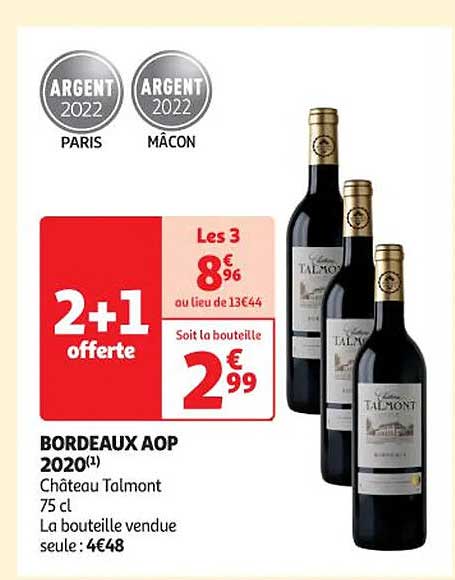 bordeaux aop 2020 château talmont