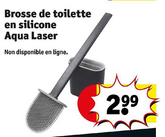 Brosse De Toilette En Silicone Aqua Laser