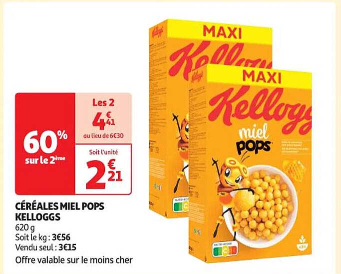 céréales miel pops kellogg's