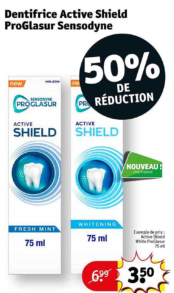 dentifrice active shield proGlasur sensodyne