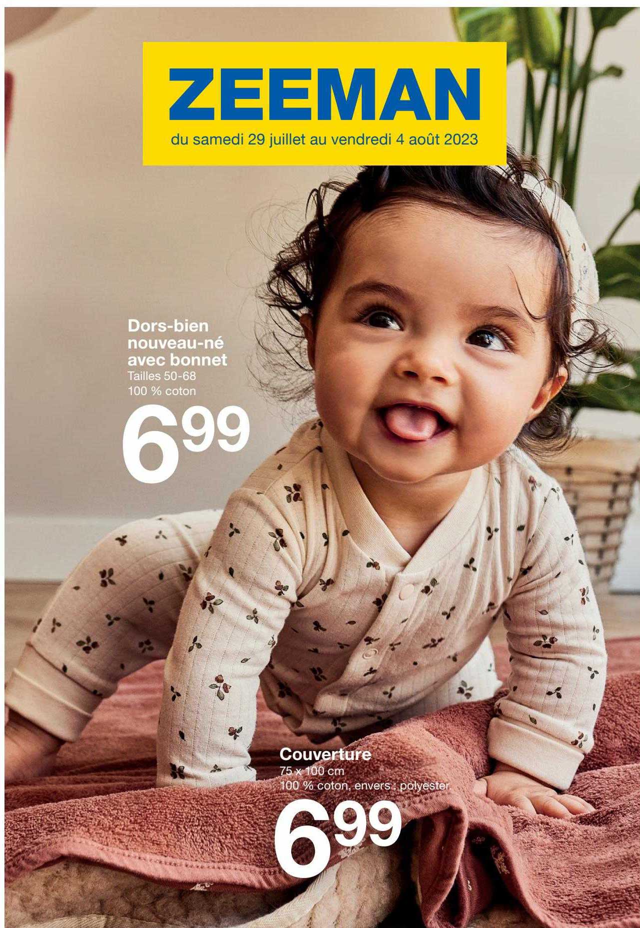 dors-bien nouveau-né avec bonnet, couverture