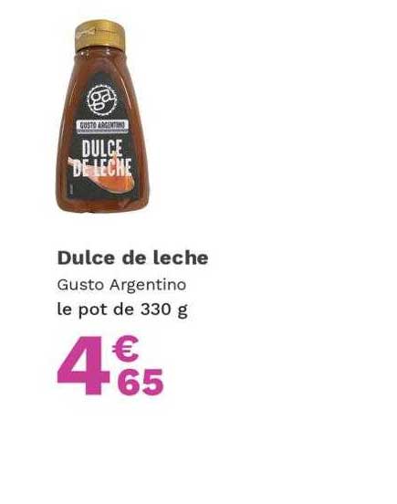 dulce de leche gusto argentino