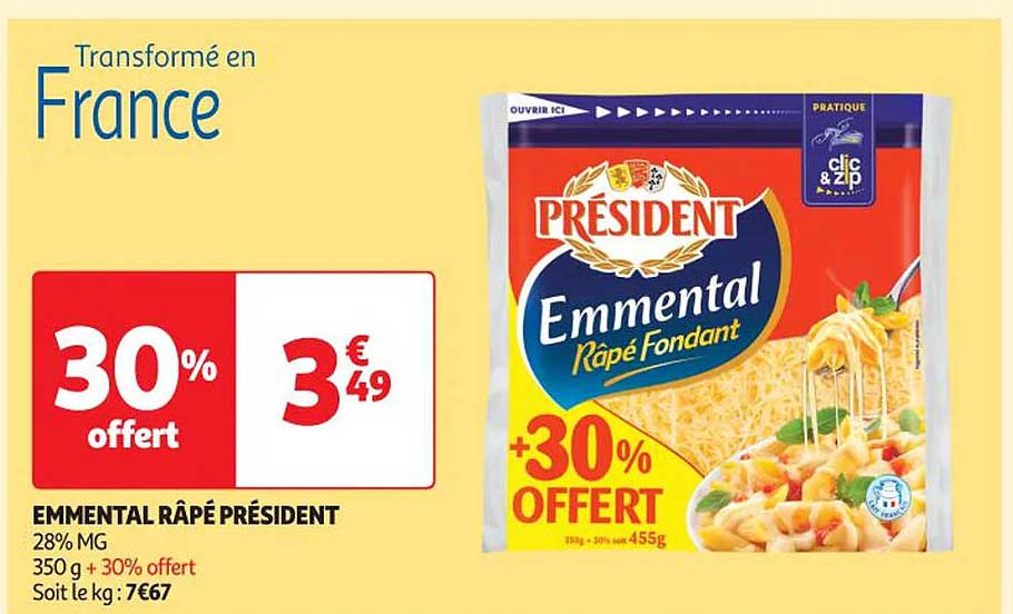 Emmental Râpé Président