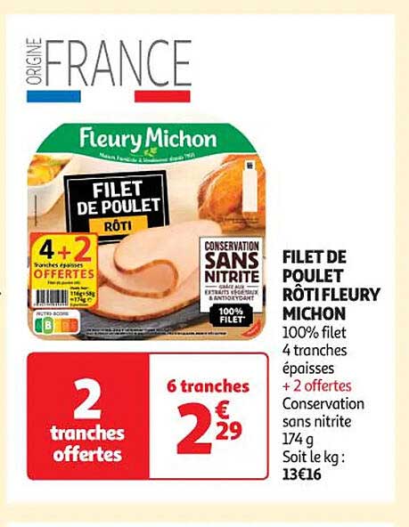 filet de poulet rôti fleury michon