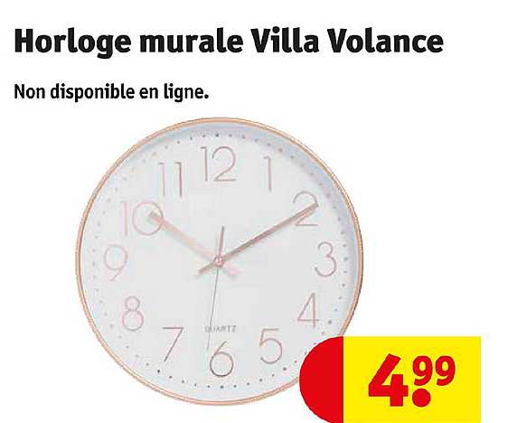 horloge murale villa volance